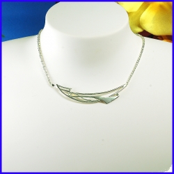 Silver necklace. Designer and handmade jewel