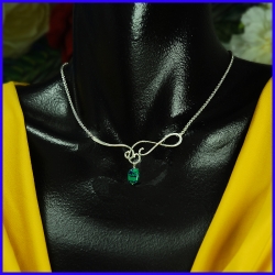 Silver necklace. Designer and handmade jewel. Limited to 8 pieces.