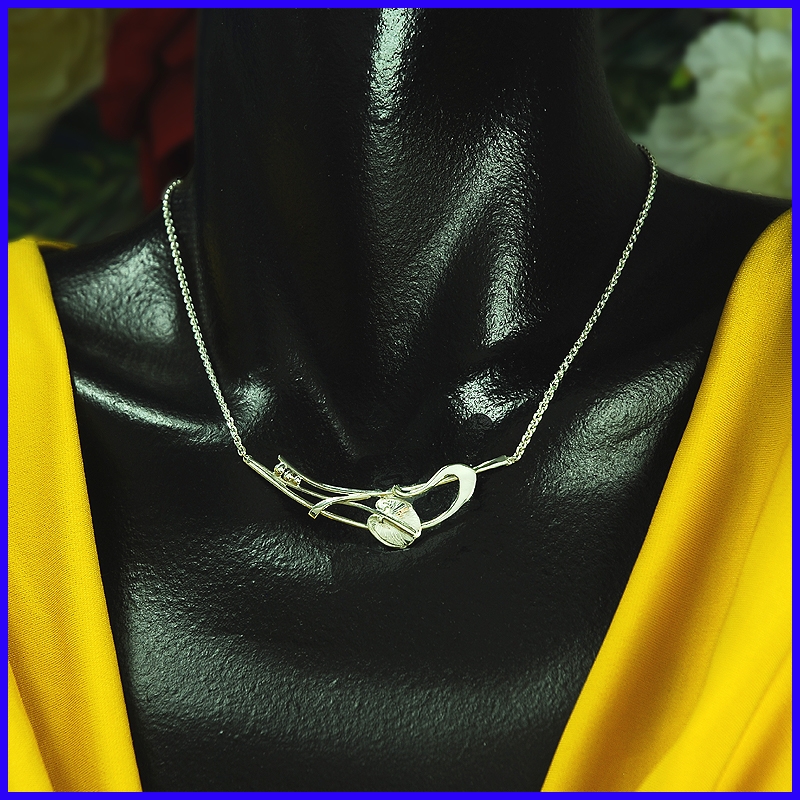 Silver necklace. Designer and handmade jewel. Limited to 8 pieces.