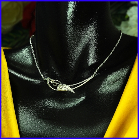 Silver necklace. Designer and handmade jewel. Limited to 8 pieces.