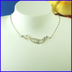 Silver necklace. Designer and handmade jewel. Limited to 8 pieces.