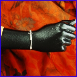 Handmade silver bracelet. Designer and handmade jewel.