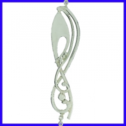 Gourmette en argent faite main. Bijou de créateur et artisanal