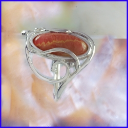 Handmade silver ring. Designer and handmade jewel. Unique piece