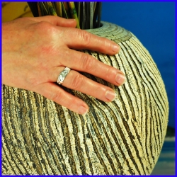 Handmade silver ring. Designer and handmade jewel. Limited to 8 pieces