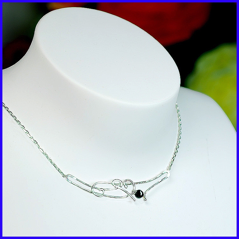 Silver necklace. Designer and handmade jewel. Limited to 8 pieces.