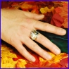 Bague en argent fait main Bijou de créateur et artisanale Pièce unique