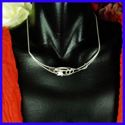 Collier en argent Pièce unique une Hématite de créateur et artisanal