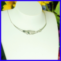 Collier en argent Pièce unique une Hématite de créateur et artisanal