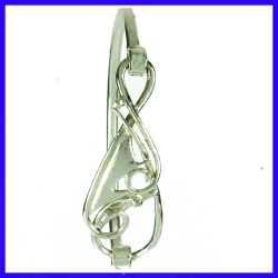 Bracelet de créateur et artisanal en argent et faite main Pièce unique
