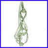 Bracelet de créateur et artisanal en argent et faite main Pièce unique