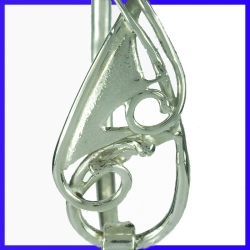 Bracelet de créateur et artisanal en argent et faite main Pièce unique