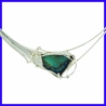 Collier en argent Pièce unique spectrolite créateur et artisanal