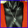 Pendentif argent et spectrolite créateur et artisanale Pièce unique.