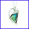 Pendentif argent et spectrolite créateur et artisanale Pièce unique.