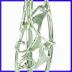 Bracelet en argent faite main créateur et artisanal Pièce unique