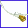 Collier argent et ambre bijou de créateur et artisanale pièce unique