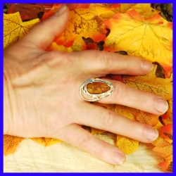 Bague en argent fait main bijou de créateur et artisanale pièce unique