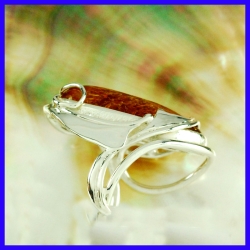 Bague en argent fait main bijou de créateur et artisanale pièce unique
