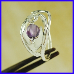 Bague en argent fait main Bijou de créateur artisanal 8 exemplaires.