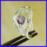 Bague en argent fait main Bijou de créateur artisanal 8 exemplaires.