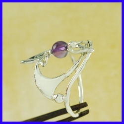 Bague en argent fait main Bijou de créateur et artisanal 8 exemplaires