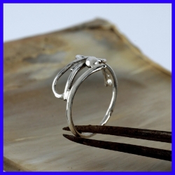 Silver and handmade ring. Jewel of a designer.