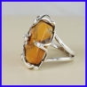 Solid silver ring and handmade with Jasper. Jewel for women.