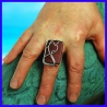 Silver ring created by a solid silver jeweler. This original jewel is limited to 8 pieces.