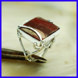 Silver ring created by a solid silver jeweler. This original jewel is limited to 8 pieces.