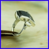 Silver ring created by a solid silver jeweler. This original jewel is limited to 8 pieces.