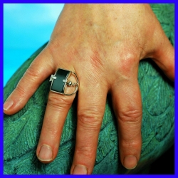 Silver ring created by a solid silver jeweler. This original jewel is limited to 8 pieces.